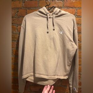 Champion Nude/Beige Women’s Crop Hoodie